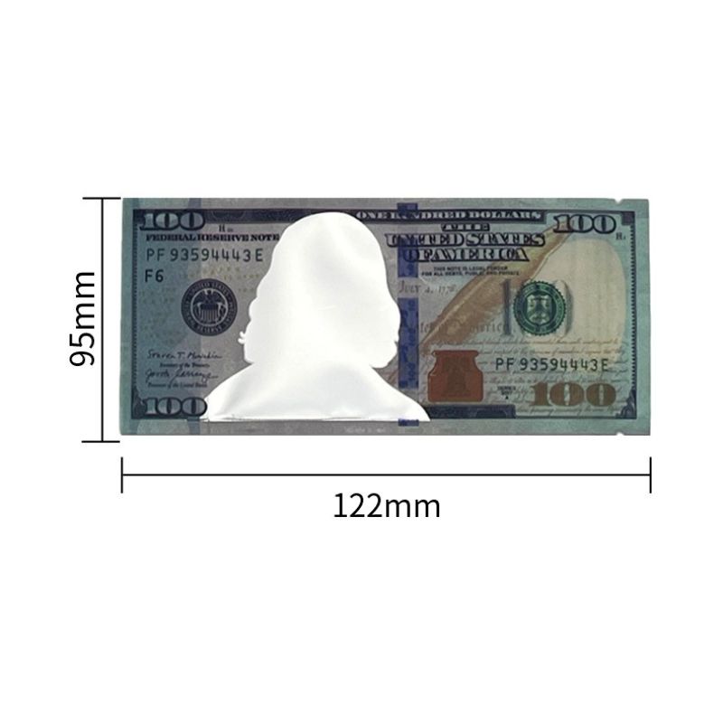 3.5g Money Design Mylar Bags | Cannabis Flower Packaging